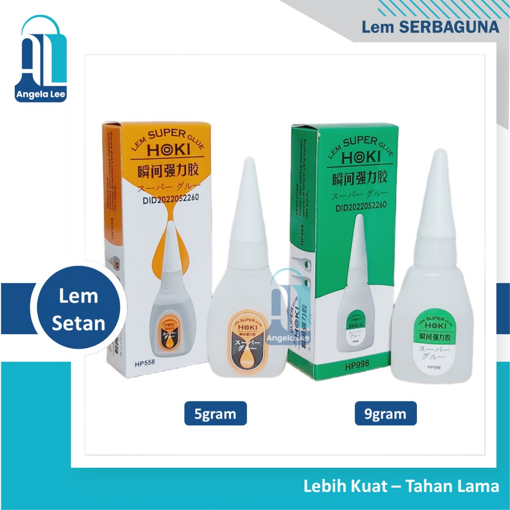 Lem Super Hoki / Lem Korea Serbaguna / Lem G Cair Lengket Tahan Lama Cepat Kering