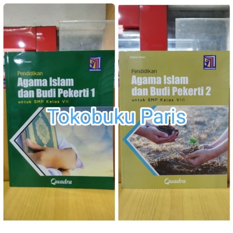 ORIGINAL Buku PAI Pendidikan Agama Islam SMP MTS kelas 1 7 VII, 2 8 VIII Kurikulum Merdeka Quadra