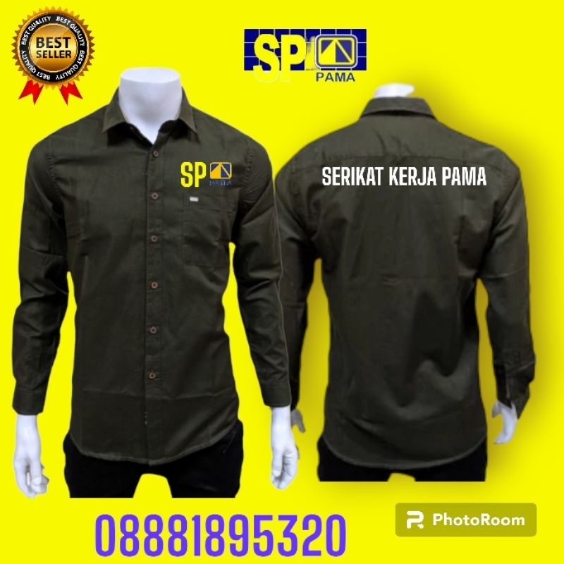 KEMEJA BAJU SERAGAM KERJA PT. SP PAMA TERBARU