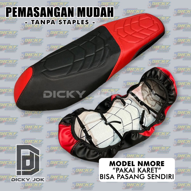 COVER JOK PELINDUNG JOK MOTOR MODEL NMORE (PAKAI KARET) #VARIO,BEAT,SCOOPY,PCX,NMAX,AEROX