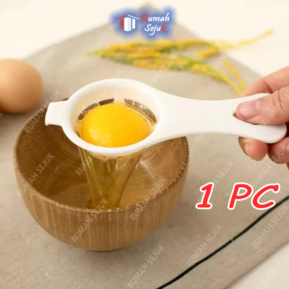 Alat Pemisah Kuning dan Putih Telur Sendok baking dapur pegangan Gagang Egg White Yellow Separator