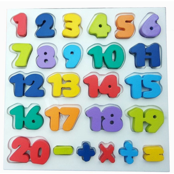 

Dijual Mainan Edukasi / Edukatif Anak - Puzzle Chunky Kayu Angka 1-20 Simbol Diskon