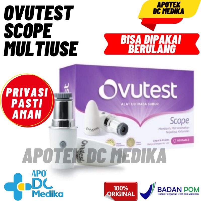 OVUTEST SCOPE / CEK MASA SUBUR / MULTIUSE / MULTI USE / BISA DIPAKAI BERULANG / MASASUBUR / OVULATION TEST / PROMIL / PROGRAM HAMIL