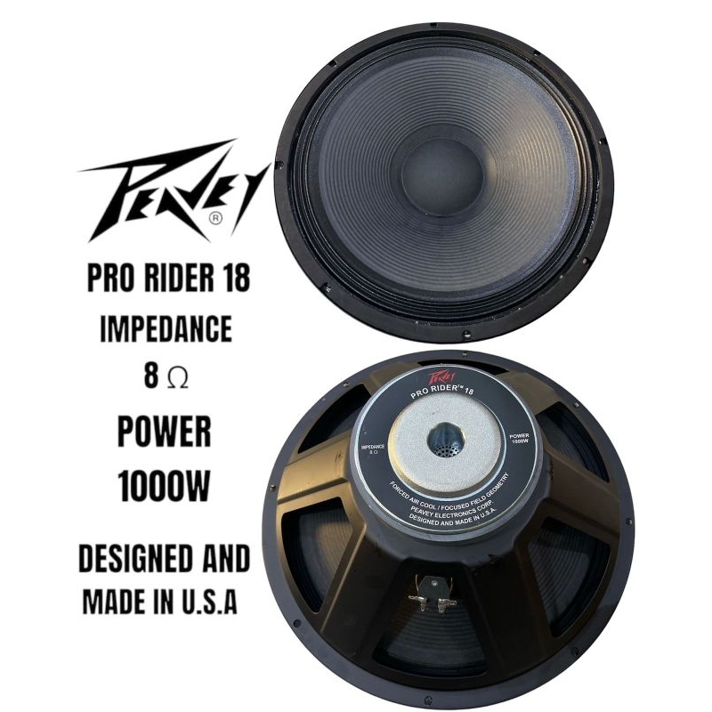 speaker komponen peavey pro rider 18 prorider 18 18inch component speaker