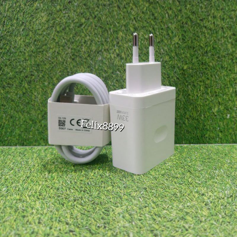 Charger Oppo A57 A74 A76 A77S A78 A95 A95 5G A96 2022 Original 33W 65W Super Vooc USB Type C