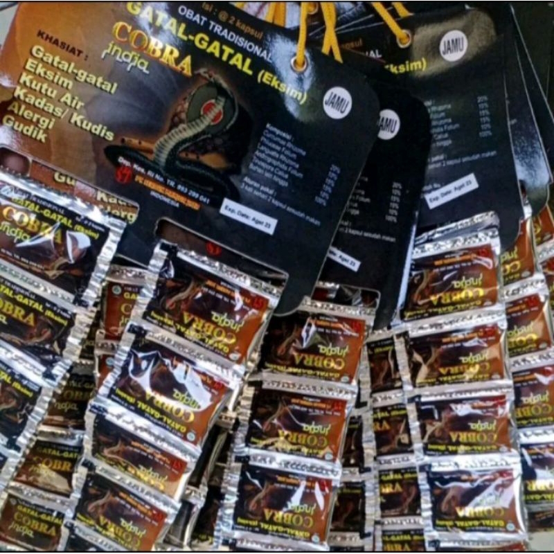 

Kapsul Cobra India ( Gatal Gatal Eksim, Kutu Air, Gudig dll)