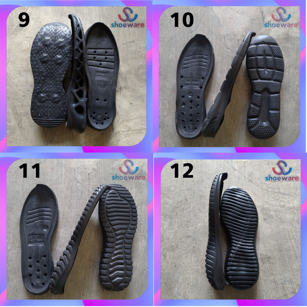 PROMO OUTSOLE HITAM BLACKY OUTSOL SEPATU SOL