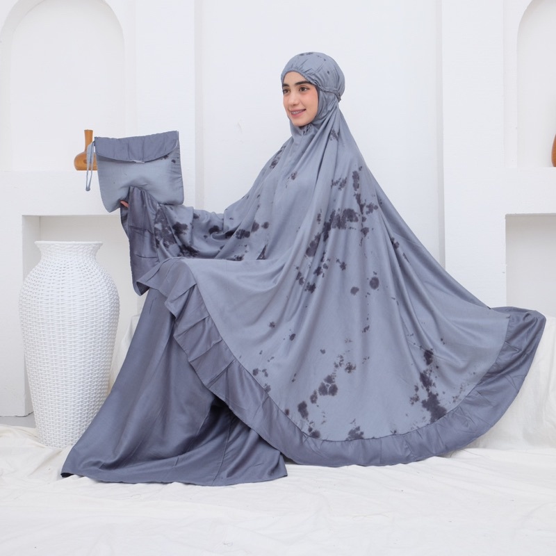 MUKENA BATIK RAYON RAMPEL JUMBO