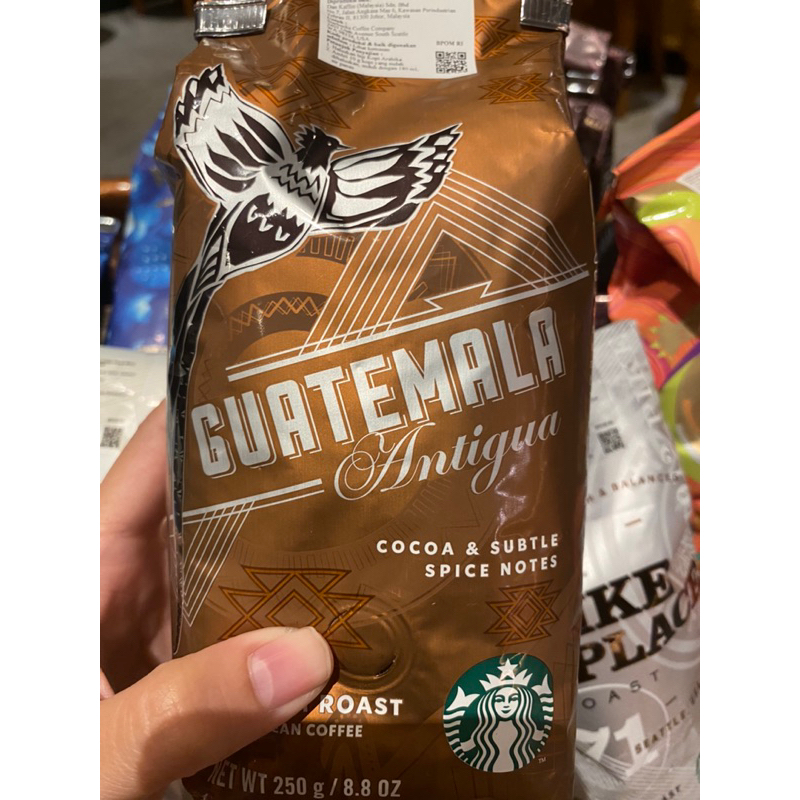 

Whole Bean starbucks Guatemala+free grind