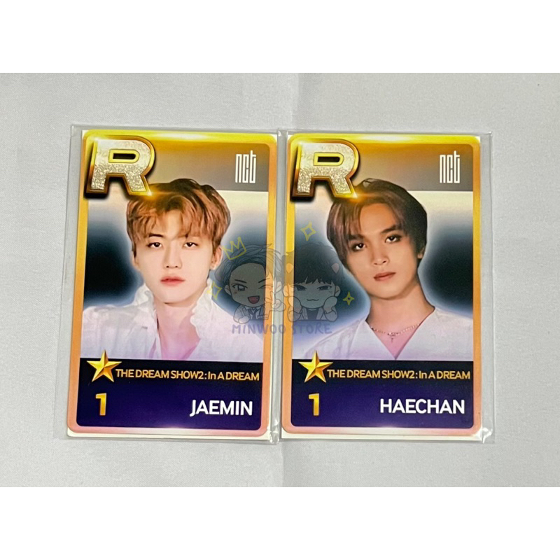 [OFFICIAL] NCT DREAM JAEMIN HAECHAN PHOTOCARD SSM PVC 'R CARD' THE DREAM SHOW2: IN A DREAM