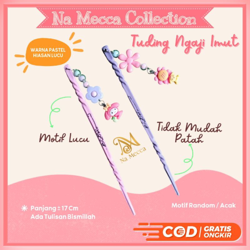 

Tuding Ngaji Lucu Karakter Kartun Anak / Kalam Ngaji Hias Warna Pastel By Na Mecca Collection