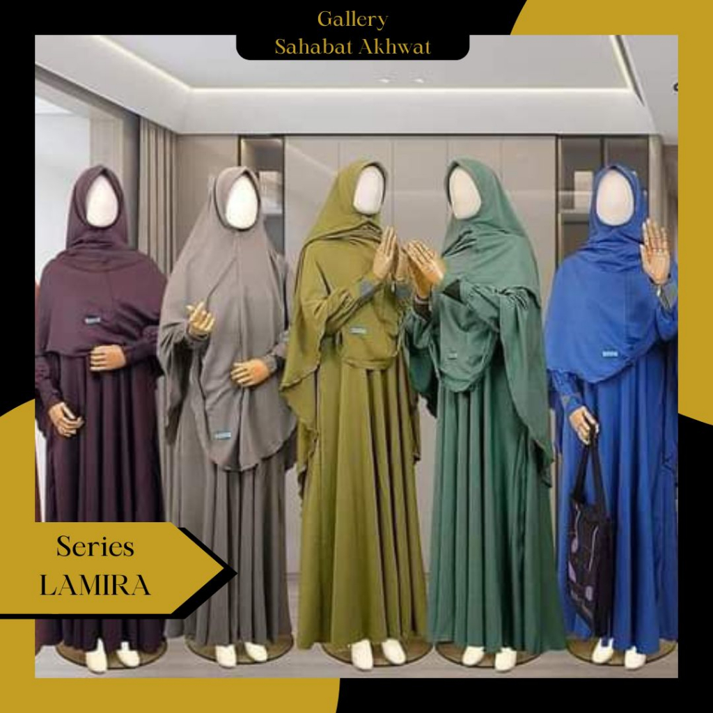 LAMIRA SET GAMIS dan KHIMAR by RUMAH HAFIDZAH (RH)