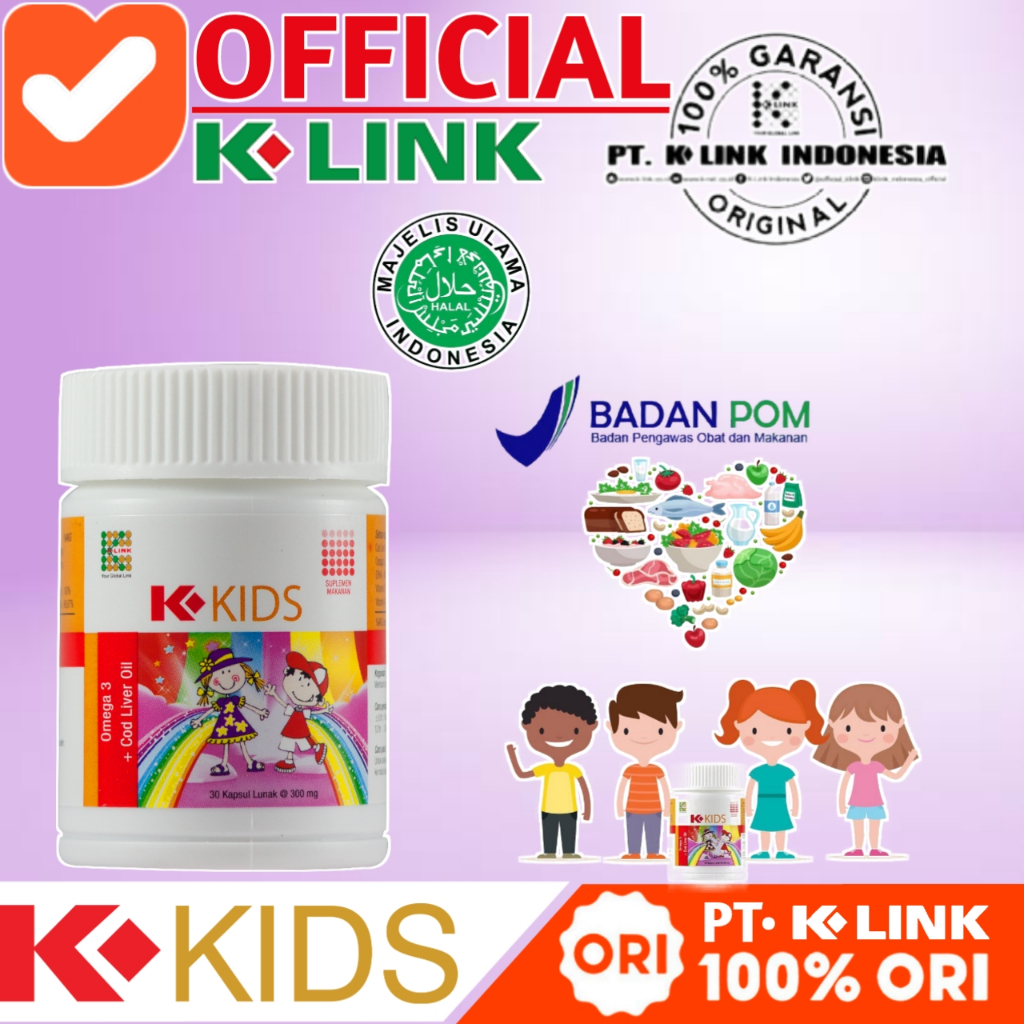 Omega 3 Kids Anak.Original Minyak Ikan Omega 3 Anak