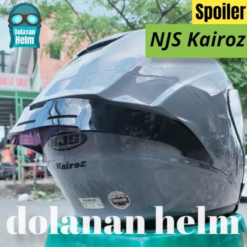 kaca flat visor Njs Kairoz iridium + rachet pnp njs kairoz - dudukan kaca venom njs kairoz - visor flat venom iridium red revo blue revo silver hitam Norisk / xrecer