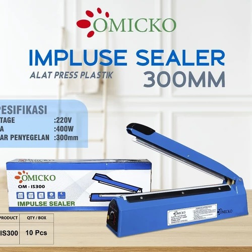 impulse sealer omicko 20cm, 30cm 40cm/alat press plastik Neww