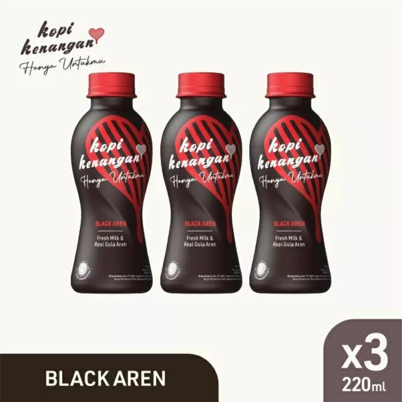 

KOPI KENANGAN HANYA UNTUKMU BLACK AREN 220 ML X 3 PCS