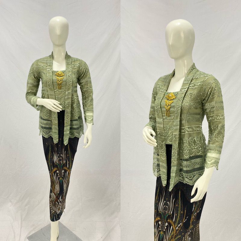 Kebaya Modern Blouse Polos/ Kebaya Brokat / Kebaya Modern / Kebaya Tile / Kebaya Favorit / batik