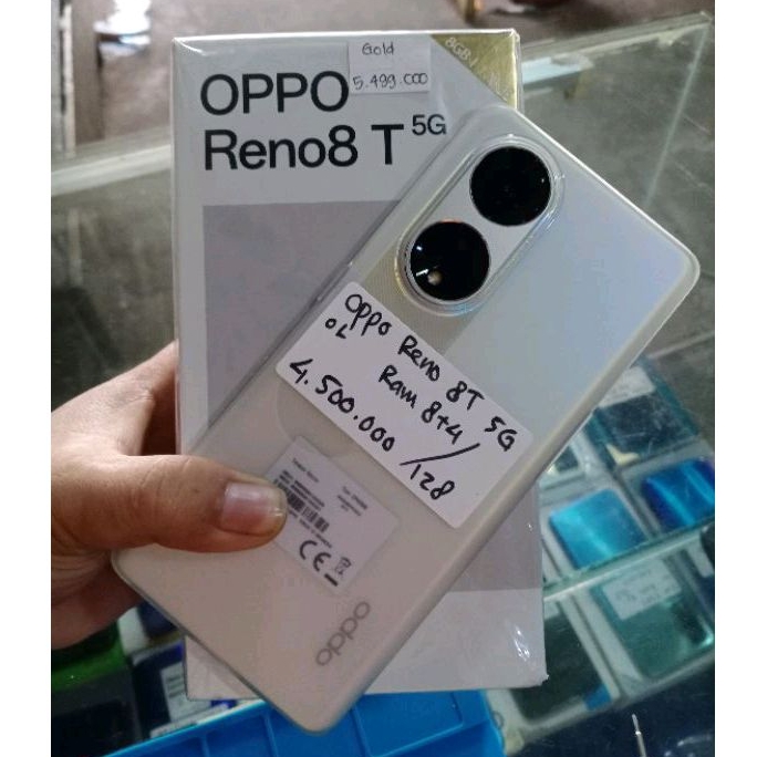 Hp Bekas Oppo Reno 8T 5G Second, Ram 8+8/128 GB, Garansi Resmi, Belum 1 Bulan Pemakaian