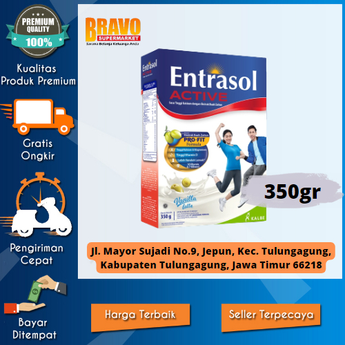 

Bravo Supermarket Tulungagung - ENTRASOL ACTIVE VANILLA LATTE 350gr