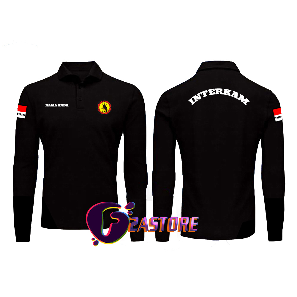 KAOS T-SHIRTS KERAH MODEL Baju Kerah INTERKAM-POLRI Unisex F2ASTORE