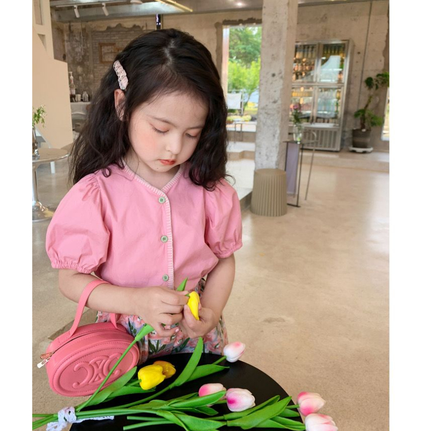 Setelan Anak Perempuan Rok Motif Orchid Flowers