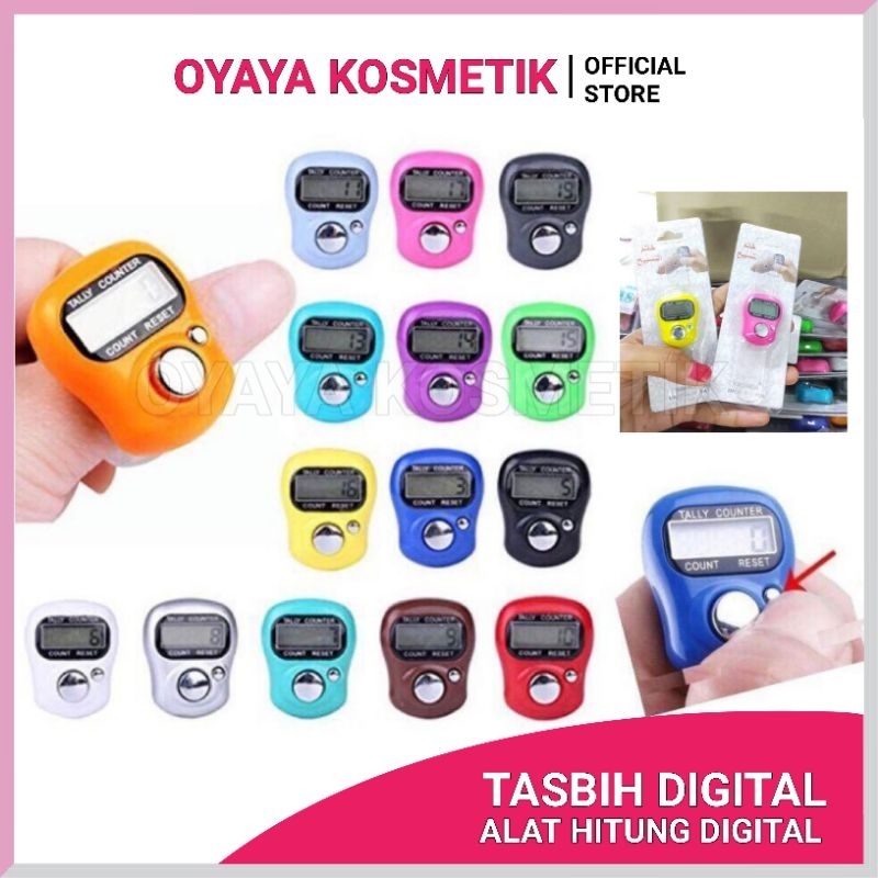 Tasbih Digital Alat Hitung Digital Led Tasbih Jari Counter Tally Tasbeh Ibadah Mini Import Murah Elektronik Mini Berkualitas OYAYA Kosmetik Pekanbaru grosir Murah Riau