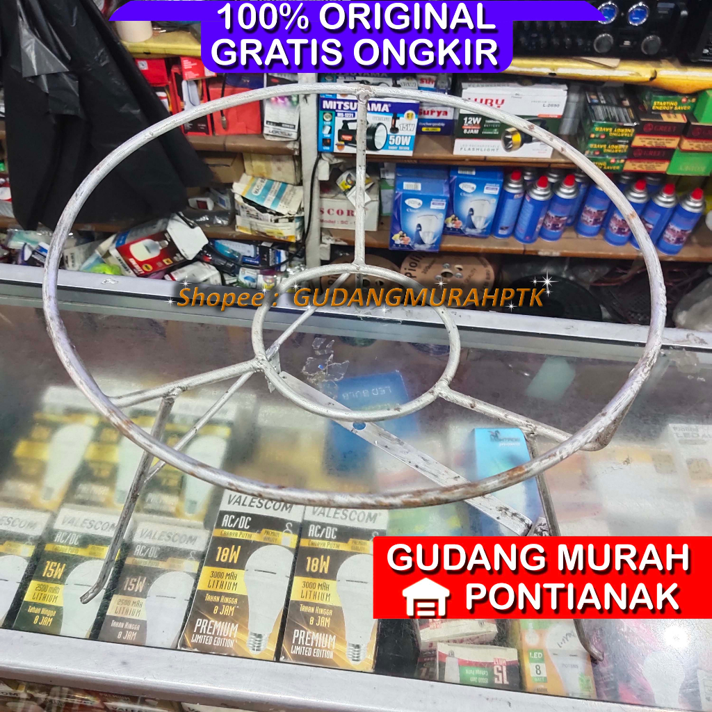 Besi Rangka Kompor Tekanan Tinggi Ukuran Lingkaran Besar Diameter 36cm