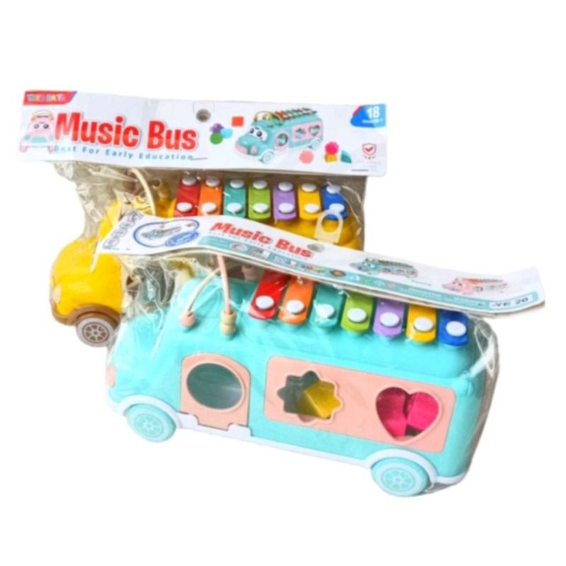 YE 20 - MAINAN ANAK MUSIK BUS XLOPHONE BUS KTG