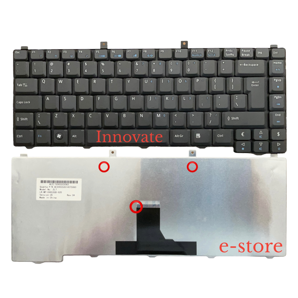 Keyboard Acer 1400 5580 hitam