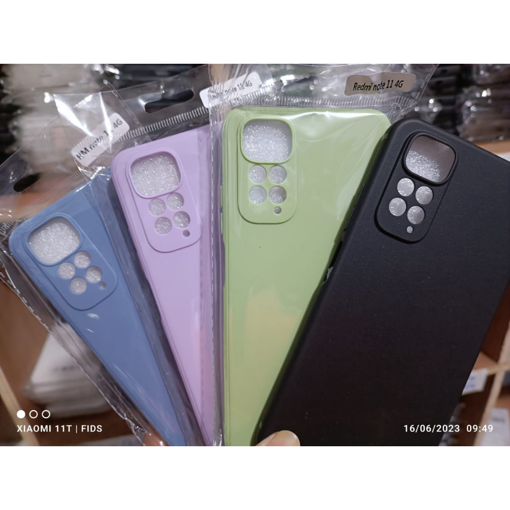 HOT Case For XIAOMI REDMI NOTE 11 4G / REDMI NOTE 11 PRO 4G / 11 PRO 5G / REDMI NOTE 12 4G / REDMI NOTE 12 PRO 5G SoftCase Liquid Silicone Macaroon Protection Camera Premium Casing Redmi Note 11