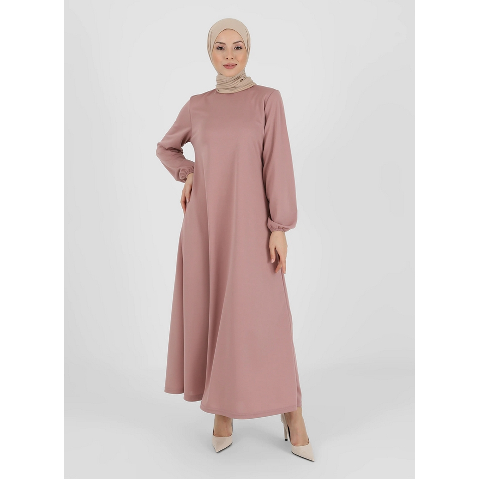 Gamis Polos Simple Katun Toyobo