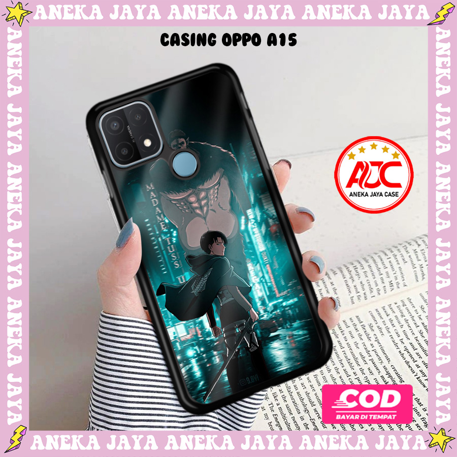 Case Oppo A15 Motif Terbaru Anime AOT Levi 2 Aesthetic Cute Karakter Lucu Keren Termurah Bahan Softc
