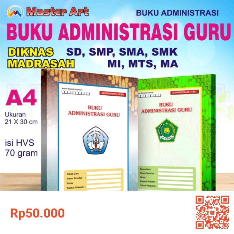 BUKU ADMINISTRASI GURU-DIKNAS (SD,SMP,SMA) MADRASAH(MI,MTS,MA)