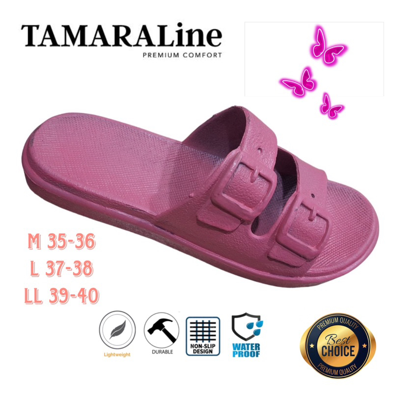 Sandal Karet Selop Flat Wanita Dewasa Remaja Casual Anti Licin Lentur Empuk Santai Rumah Kamar Mandi TAMARALINE 231