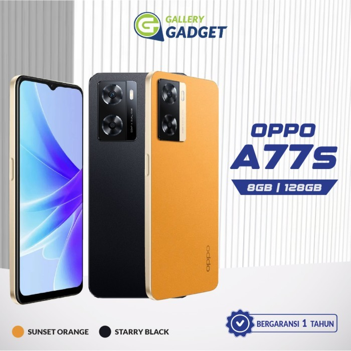 OPPO A77s 8/128 RAM 8 ROM 128 GB 8GB 128GB HP Smartphone Android Original Garansi Resmi