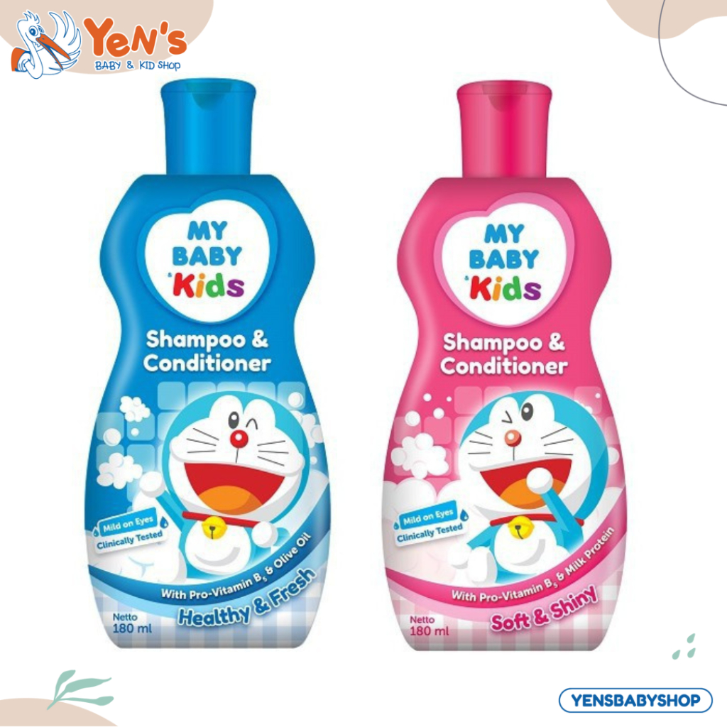 MY BABY Kids Shampoo &amp; Conditioner Doraemon - Sampo &amp; Kondisioner Anak Rambut Wangi dan Halus