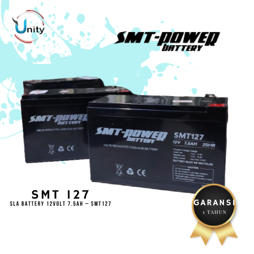 Baterai UPS Samoto 12 volt 7.5 Ah Aki Kering Baterai Sepeda Listrik 12v 7.5Ah