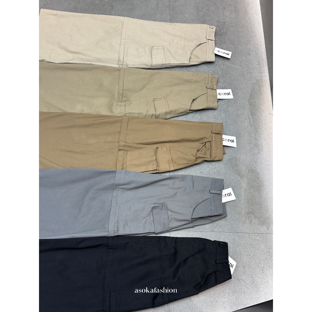 ASOKA Jacob Skirt 2187 - Rok Cargo Bawahan Wanita - Casual A-Line Skirt Chinos
