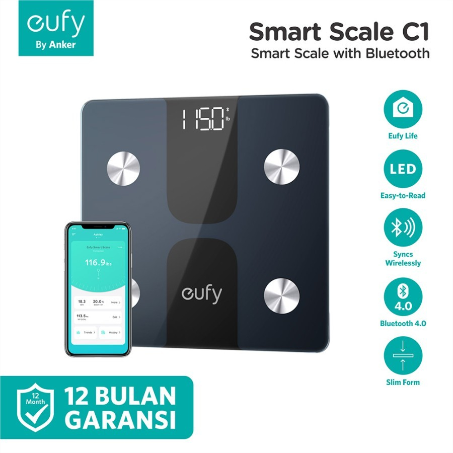 Eufy C1 Timbangan Badan Digital Pintar Smart Scale - T9146