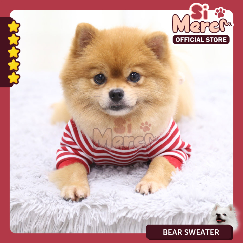 Rompi Sweater Musim Dingin Untuk Anjing/ Sweater Anjing / Sweater Kucing / Jaket Anjing / Jaket Kucing / Baju Anjing Kucing Korea / Baju Anjing / Baju Anjing Lucu / Bear Sweater