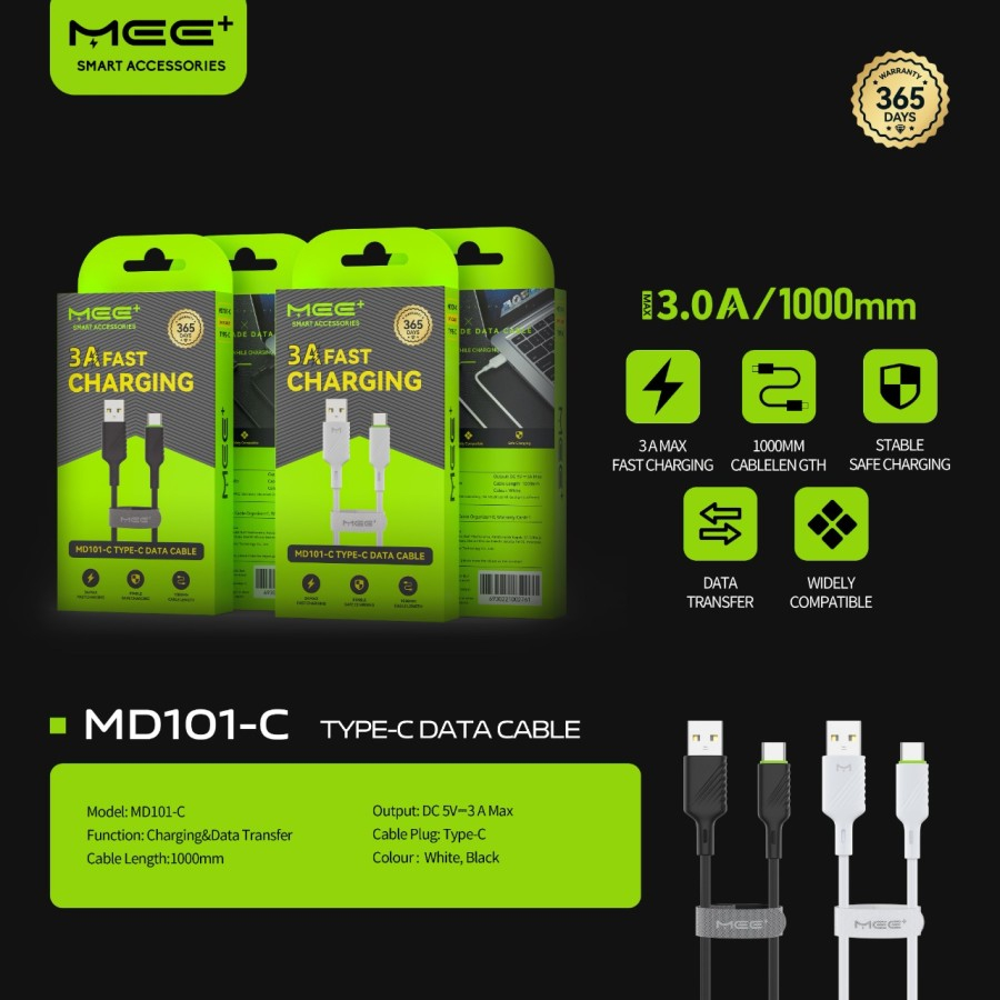 MEE+ MD101 Kabel Data Fast Charging Micro USB - Type C - Lightning