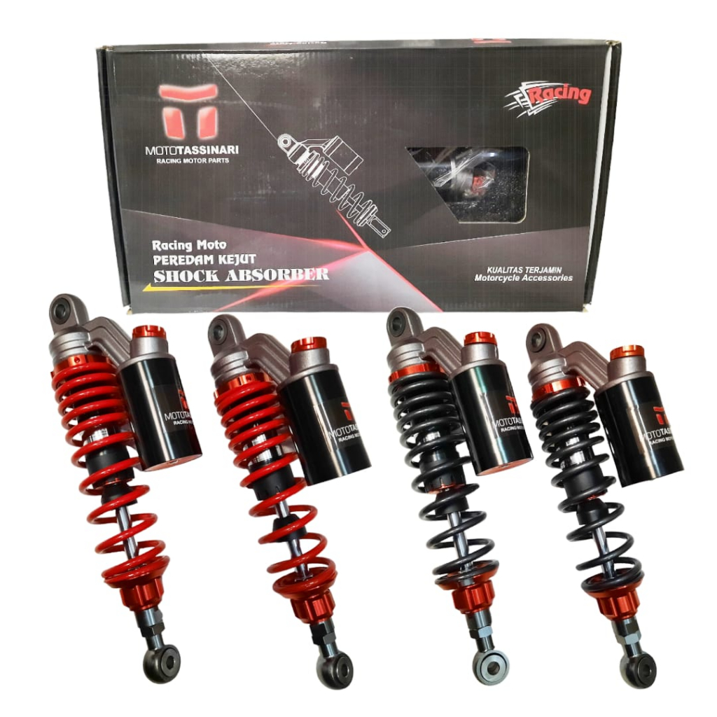 SKOK BELAKANG REPLIKA KTC MOTOTASINARI TITANIUM HITAM YELOW 280 MM 320 MM 340 MM TABUNG ATAS