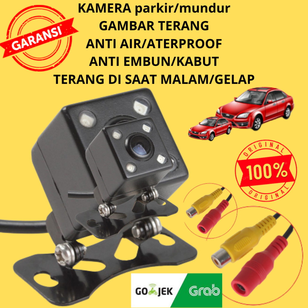 Kamera Mundur Depan Belakang Parkir Mobil Oto Kotak Merekam Kualitas Tajam HD 360 Derajat Anti Air H
