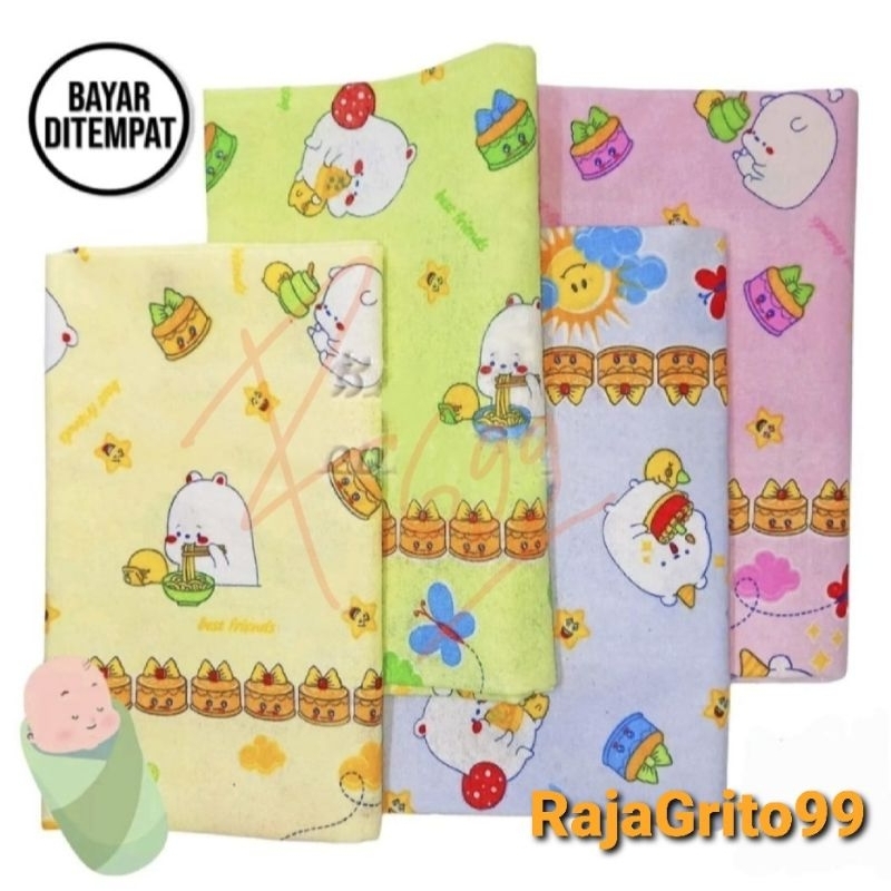 Bedong Bayi 90 x 70 flanel ( Grosir 12pcs) Gedong Bayi Murah