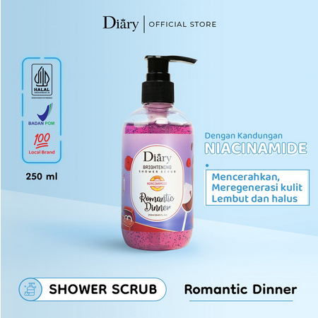 DIARY Brightening Shower Scrub With Niacinamide 250ml