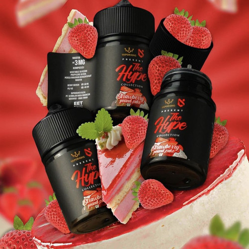 THE HYPE 60ML STRAWBERRY POUNDCAKE