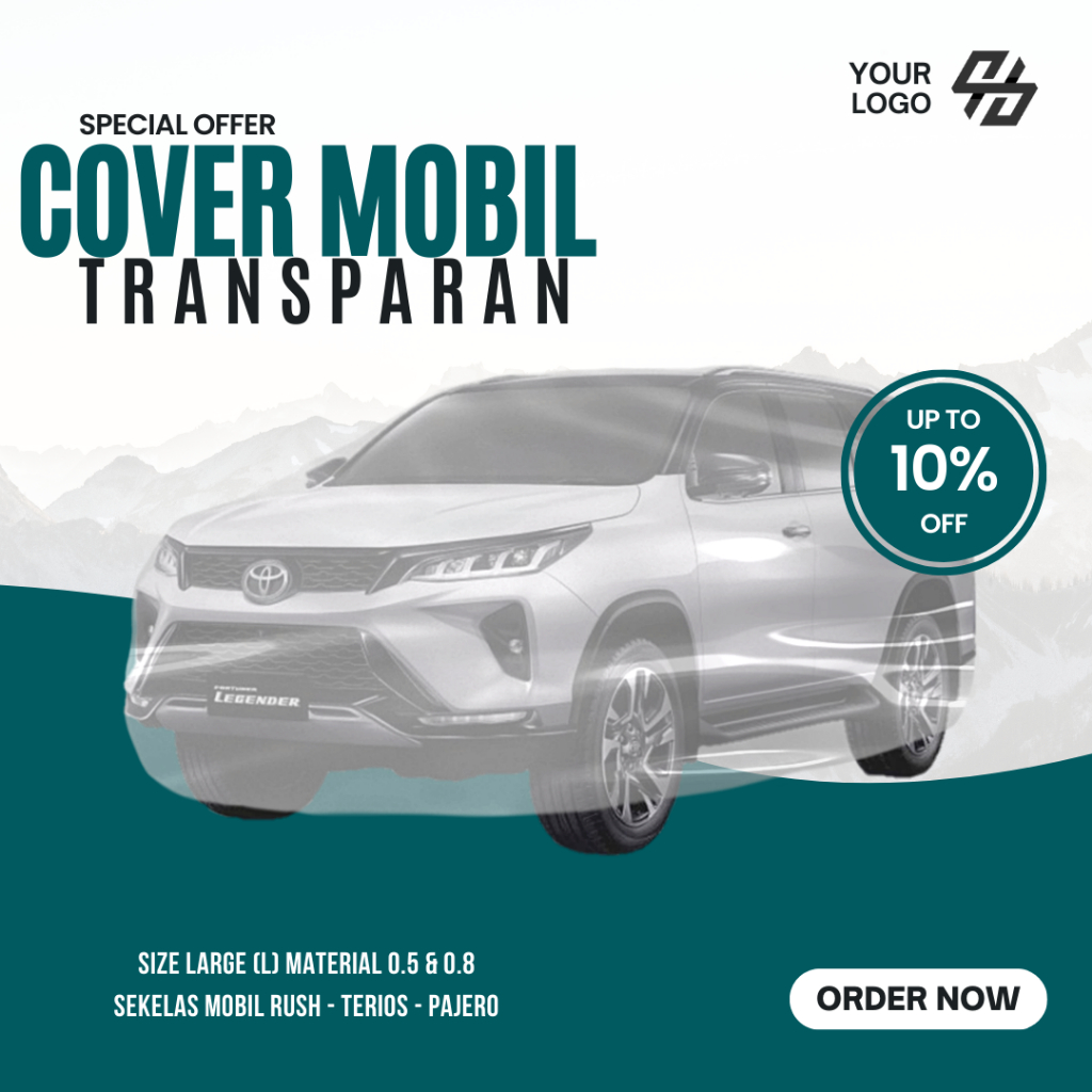 Cover Mobil Transparan Toyota Rush Anti Debu Sarung Mobil Transparan