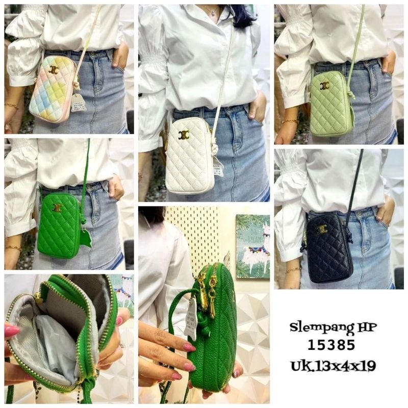 NEW ITEM tas hpo sling bag phone 2 ruang import kode 15385