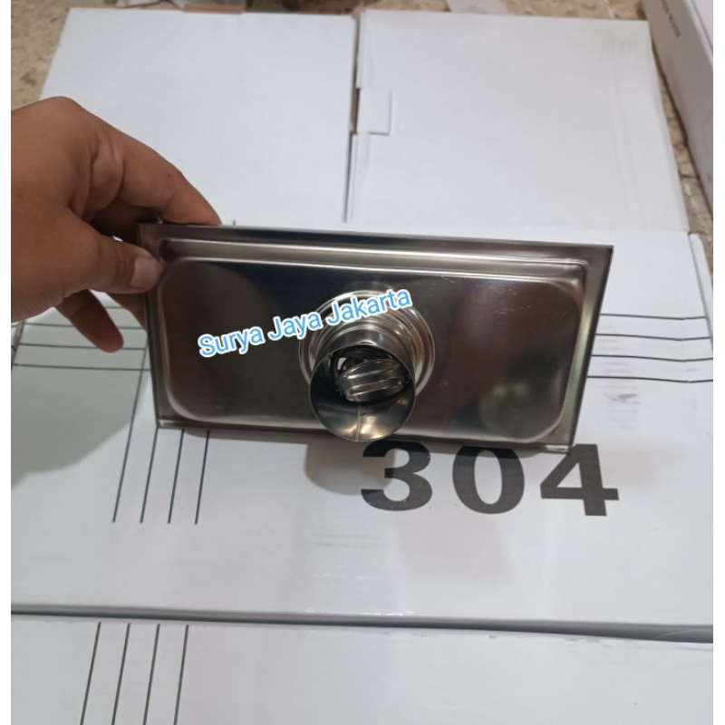 Floor drain stainless 20 cm / Saringan got kamar madi stainless / Floor drain