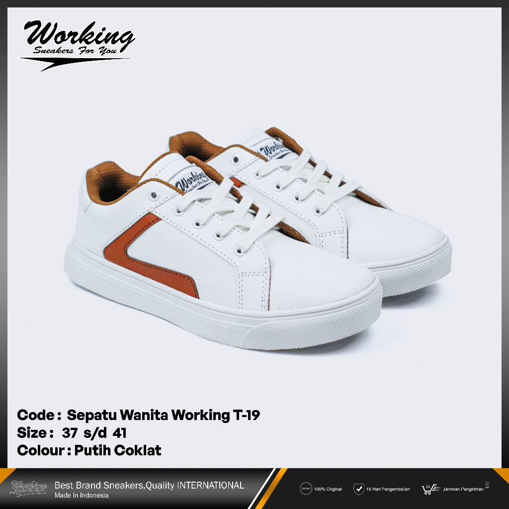 Sepatu Sneakers Wanita Olahraga Sepatu Kets Working T-19